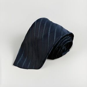 Golden Clasp Mens Blue‎ Striped Tie Necktie  Prince Consort